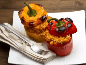 معرفی غذاهای آنتالیا، معرفی بیش از 10 غذای خوشمزه ی ترک 6 فلفل شکم پر فریگیا از غذاهای محبوب آنتالیا